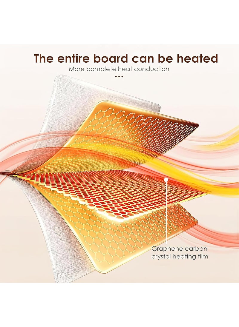 Flexi Madhav Electric Food Warming Mat Full Surface Heating Pad with 3 Temperature Settings Rollable Silicone Hot Plate for Dining Table Buffets Events