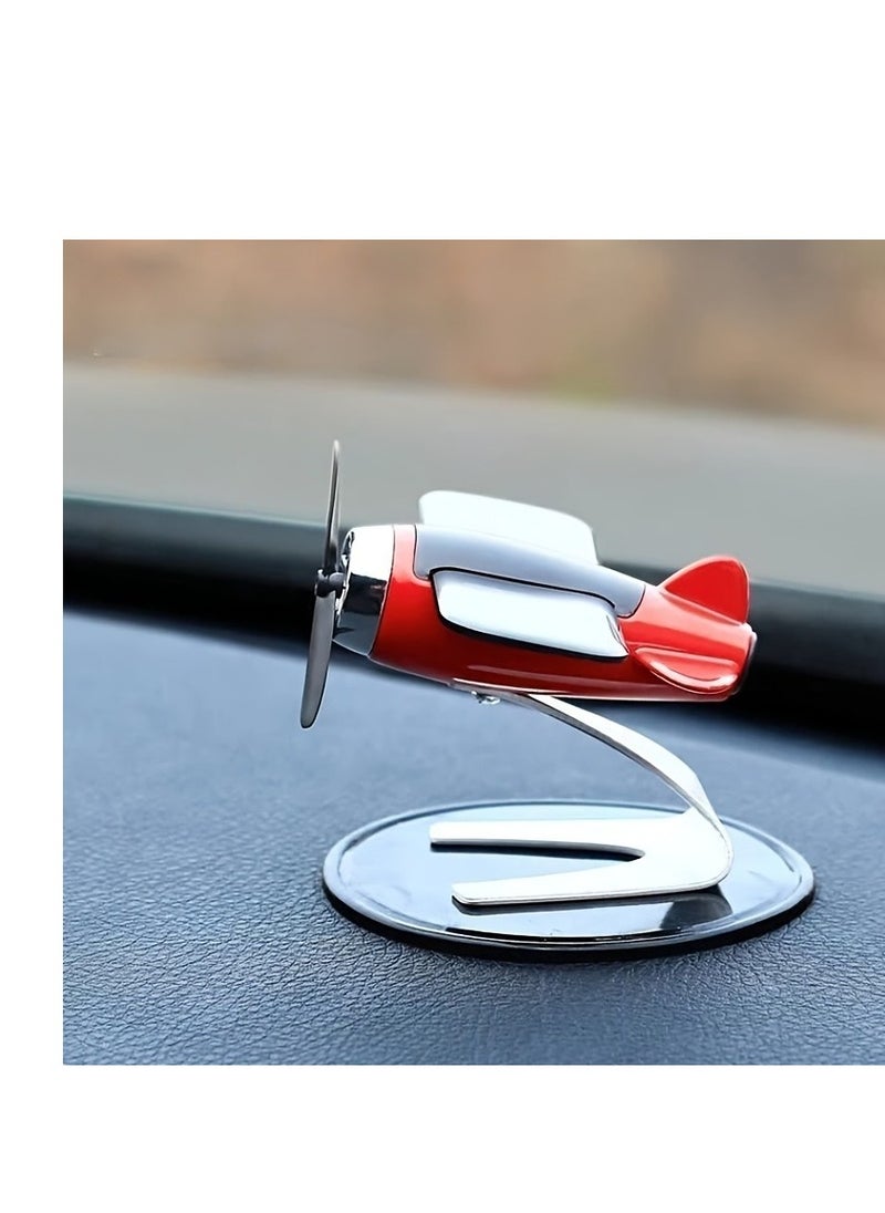 Solar-powered Aircraft Creative Men's Car Decoration Car Interior Accessories Desktop Decorations Gifts