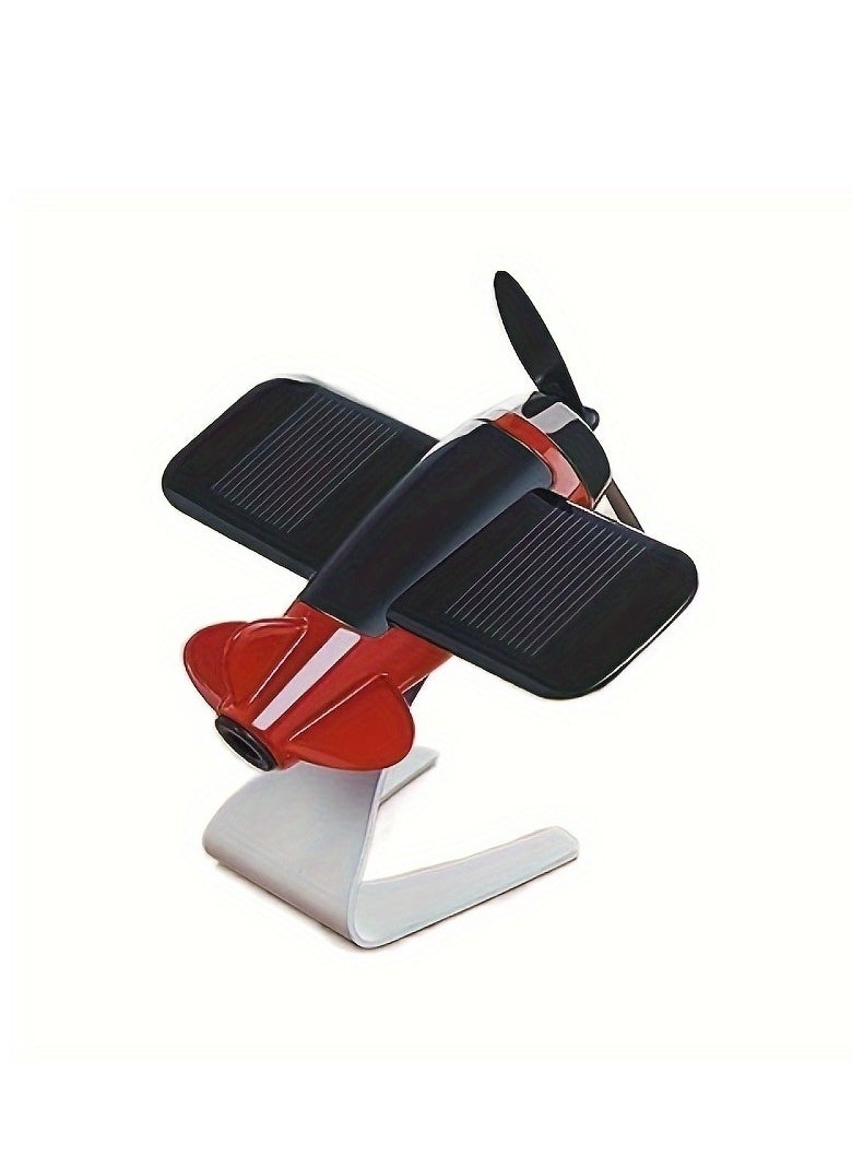 Solar-powered Aircraft Creative Men's Car Decoration Car Interior Accessories Desktop Decorations Gifts