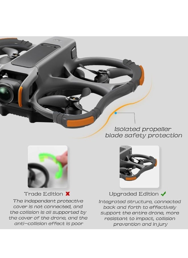 Avata 2 Propeller Guard Protector, Protective Bumper Anti-Collision Shockproof Prop Protector, Anti-Collision Prop Bumper Silicone Protective Cover Ring, for DJI Avata 2