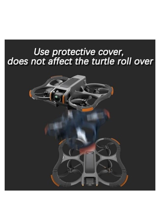 Avata 2 Propeller Guard Protector, Protective Bumper Anti-Collision Shockproof Prop Protector, Anti-Collision Prop Bumper Silicone Protective Cover Ring, for DJI Avata 2
