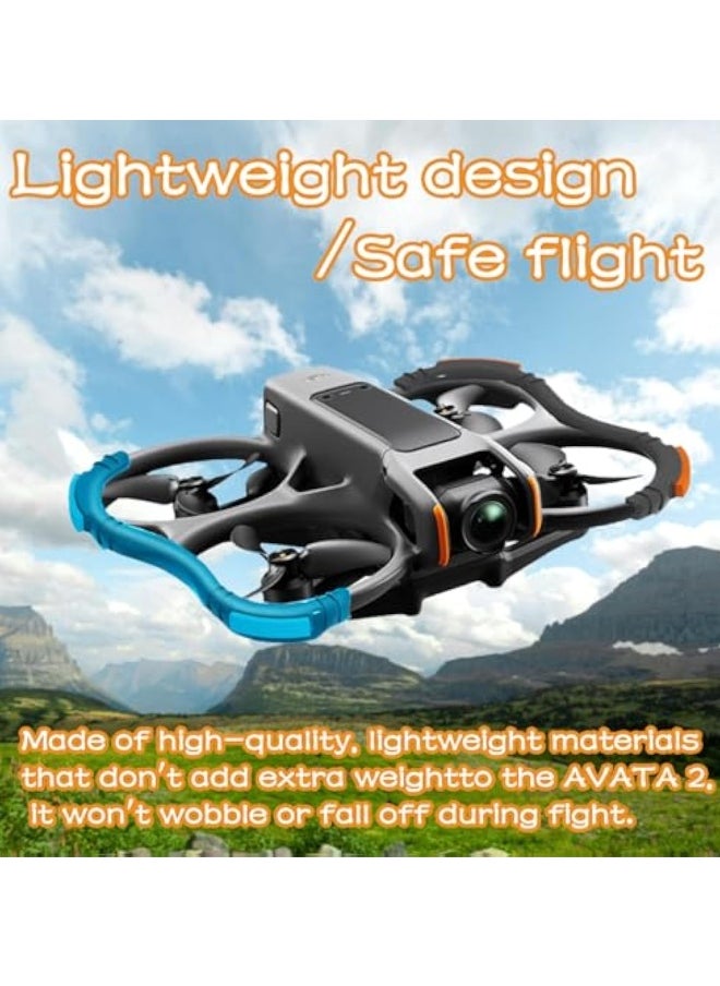 Avata 2 Propeller Guard Protector, Protective Bumper Anti-Collision Shockproof Prop Protector, Anti-Collision Prop Bumper Silicone Protective Cover Ring, for DJI Avata 2
