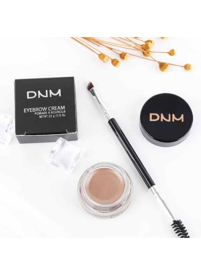 evpct 2Pcs Eye Brow Pomade Blonde Shaping Kit with Dual-ended Brush Eyebrow Styling Gel Makeup Set Long Lasting Waterproof Colored Color Eyebrow Pencil Powder Tinting Kit pintura de cejas, BLONDE