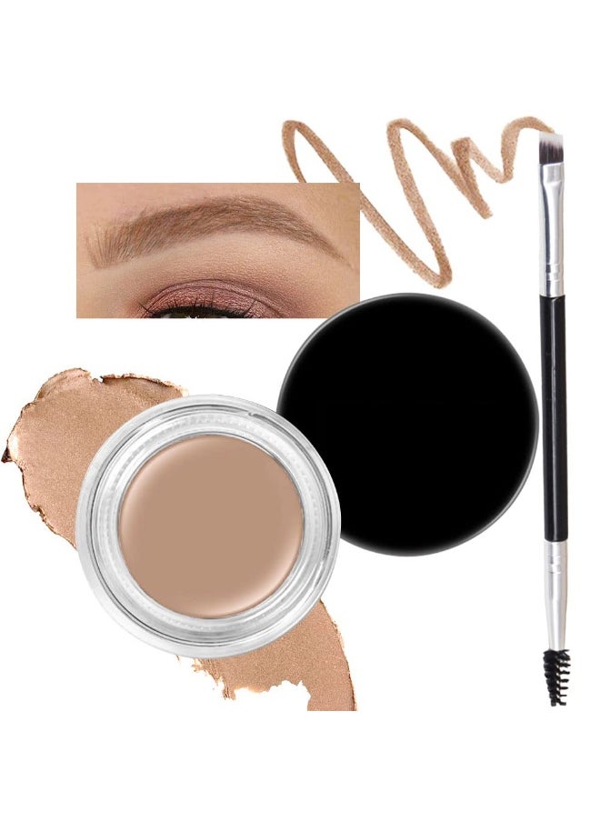 evpct 2Pcs Eye Brow Pomade Blonde Shaping Kit with Dual-ended Brush Eyebrow Styling Gel Makeup Set Long Lasting Waterproof Colored Color Eyebrow Pencil Powder Tinting Kit pintura de cejas, BLONDE