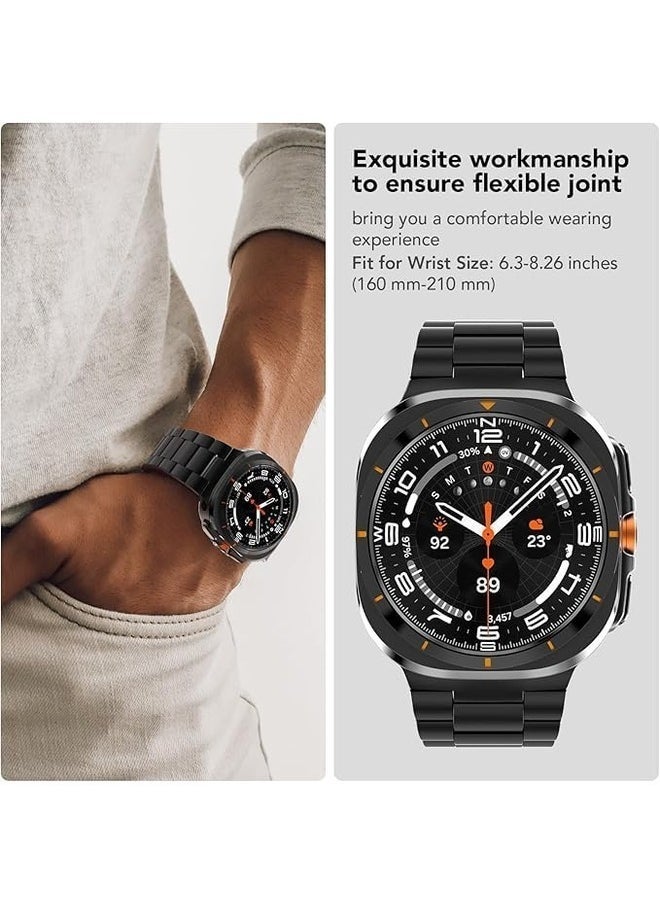Premium Stainless Steel Band for Galaxy Watch Ultra 47mm (2024) - Stylish Metal Strap for Men and Women