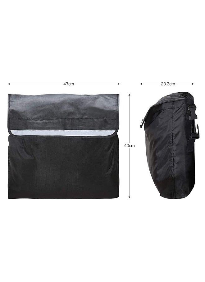 Wheelchair Backpack Multifunction Wheelchair Bag Outdoor Wheelchair Backpack Storage Bag Mobility Scoote Large Capacity Accessory Carry Pouch for Most Wheelchair, Scooter, Walker, Rollator (Black)