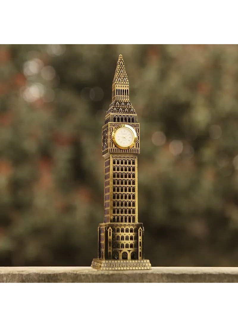 THE QUIRKY HOME Big Ben London Tower with Real Clock Souvenir Miniature Model Replica Monuments Decorative Showpiece for Home Decor Gift with Clock 7