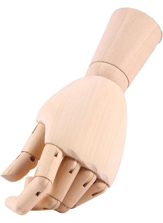 Art Shark Artist Wooden Art Mannequin Hand Model Perfect for Drawing Sketch etcMale Hand Size10 Inch