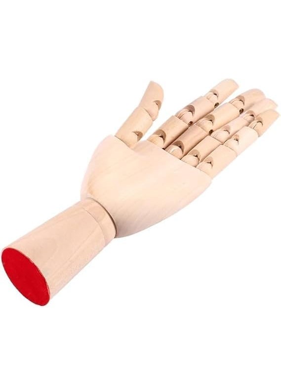 Art Shark Artist Wooden Art Mannequin Hand Model Perfect for Drawing Sketch etcMale Hand Size10 Inch