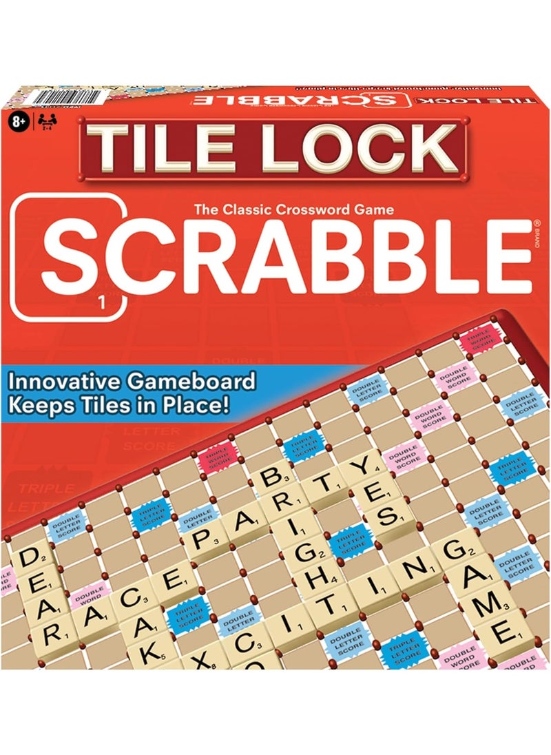 Tile Lock Scrabble by Winning Moves Games USA, Innovative Gameboard 