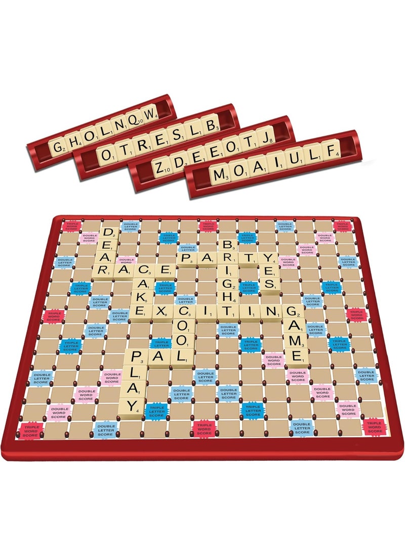 Tile Lock Scrabble by Winning Moves Games USA, Innovative Gameboard 