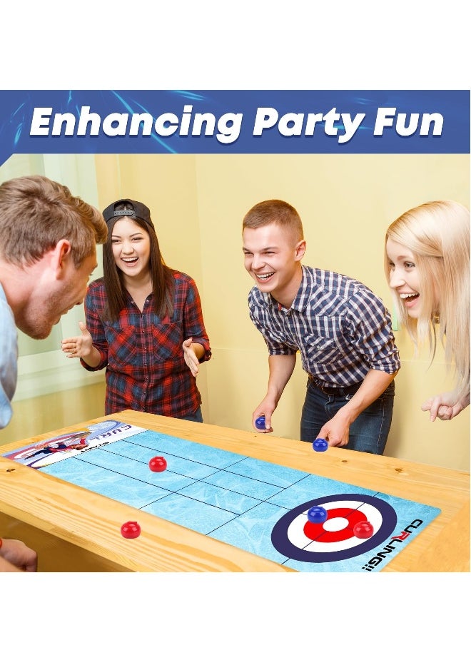 Tabletop Game Kids Board Games Tabletop Curling Strategy Game for Family Game Night Fun Family Games for Kids and Adults Party Games  Indoor Interactive Game for Kids Ages 5+ 2-6 Players