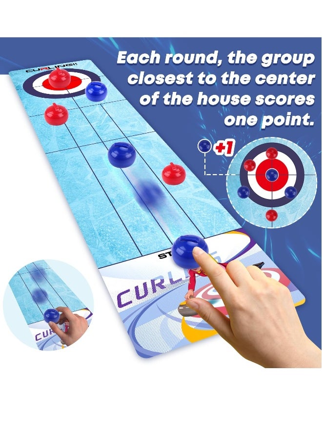 Tabletop Game Kids Board Games Tabletop Curling Strategy Game for Family Game Night Fun Family Games for Kids and Adults Party Games  Indoor Interactive Game for Kids Ages 5+ 2-6 Players