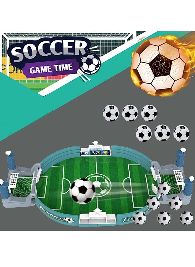 Mini Table Soccer Game Table Top Football Game Mini Tabletop Football Mini Tabletop Soccer Game Desktop Interactive Soccer Game Toy for Kids Adults Birthday Party World Cup Gift