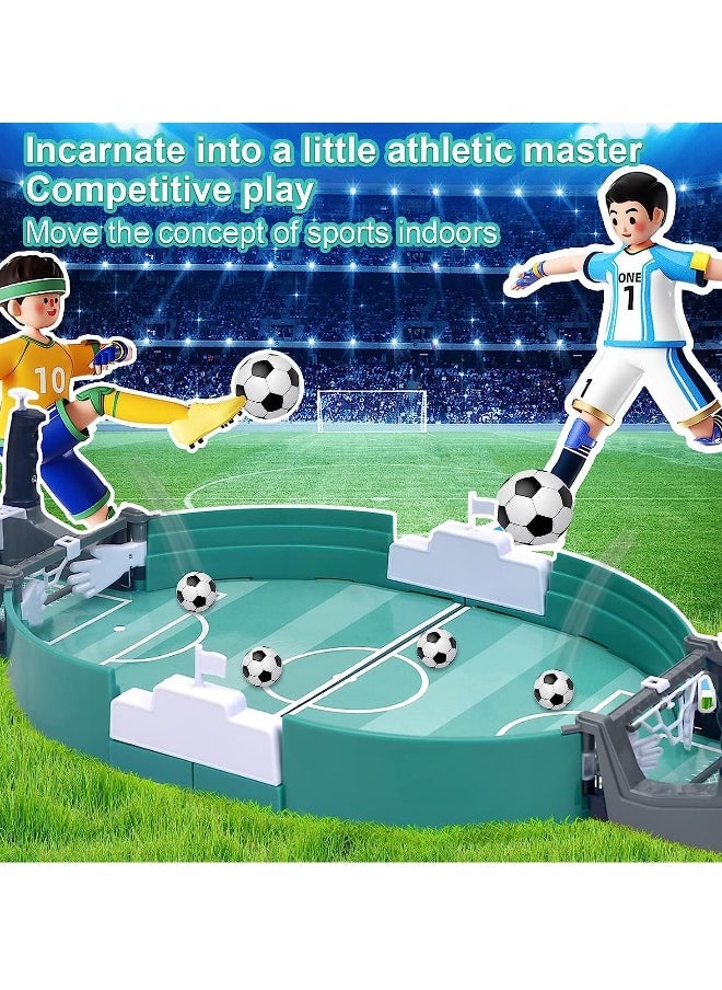 Mini Table Soccer Game Table Top Football Game Mini Tabletop Football Mini Tabletop Soccer Game Desktop Interactive Soccer Game Toy for Kids Adults Birthday Party World Cup Gift
