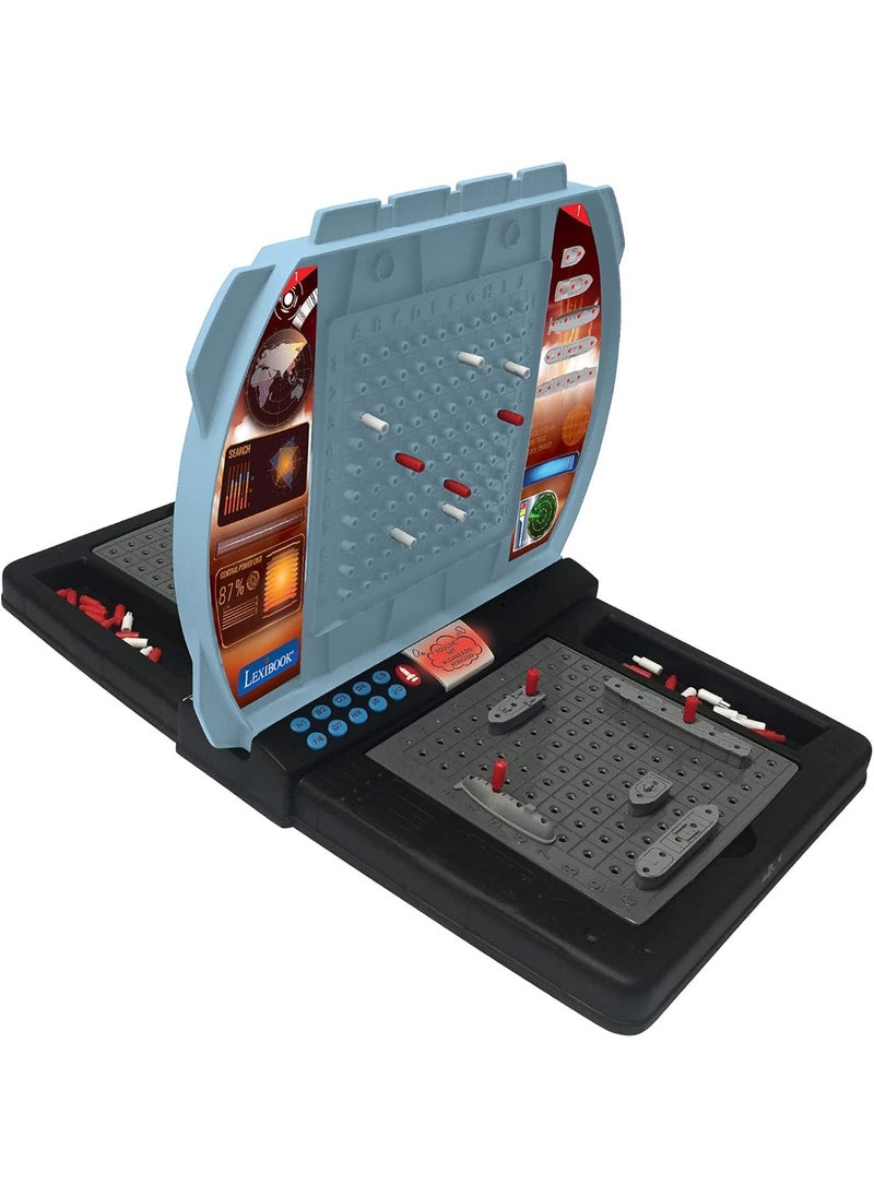 Talking Sea Battle, Electronic Board Game 1 or 2 Players, Interactive, Light and Sound Effects, Strategy, batteriy Operated