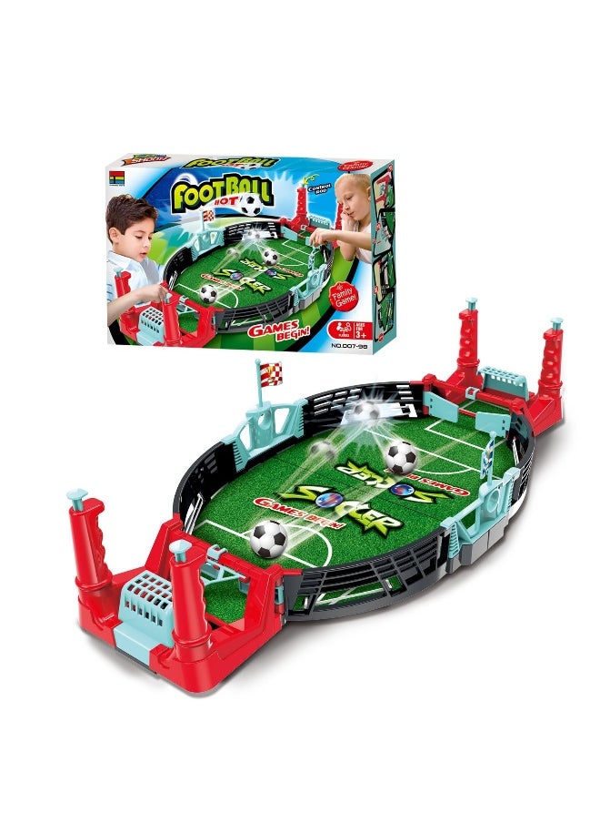 Mini Table Soccer Game, Football Table Interactive Game, Table Top Foosball Desktop Sport Board Game for Adults Kids Family Game Night Fun