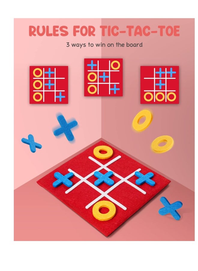 Mini Tic Tac Toe Game Set, 12 Colorful Packs for Kids and Family Fun, Perfect for Birthday Parties and Indoor Activities