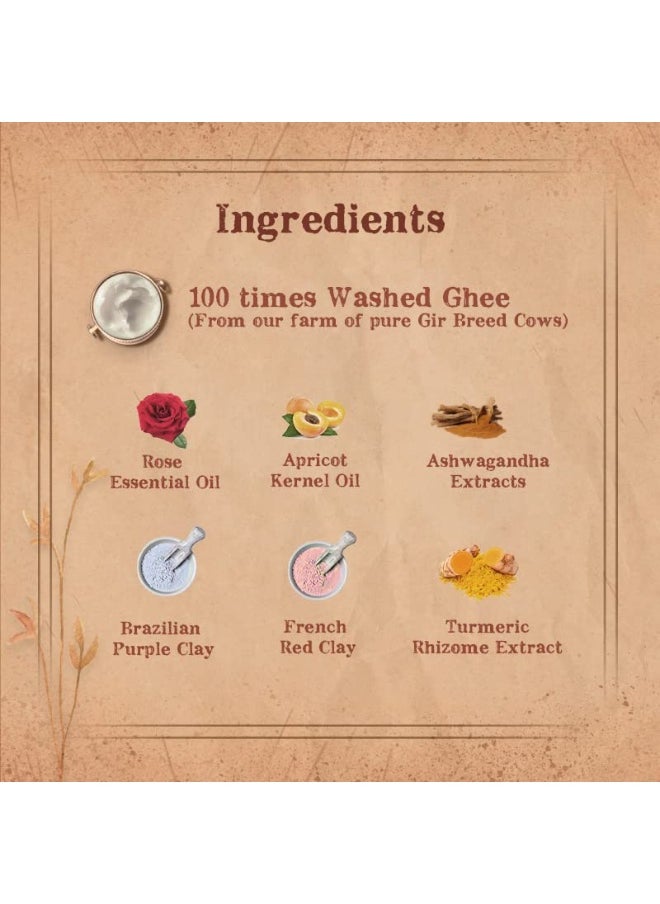 Anti-Aging & Skin Renewing Face Mask | For Women and Men | Handmade with Natural Ingredients | All Skin Types | No Artificial Color | No Artificial Fragrance | Sulphate, Paraben & SLS free | 100 GM