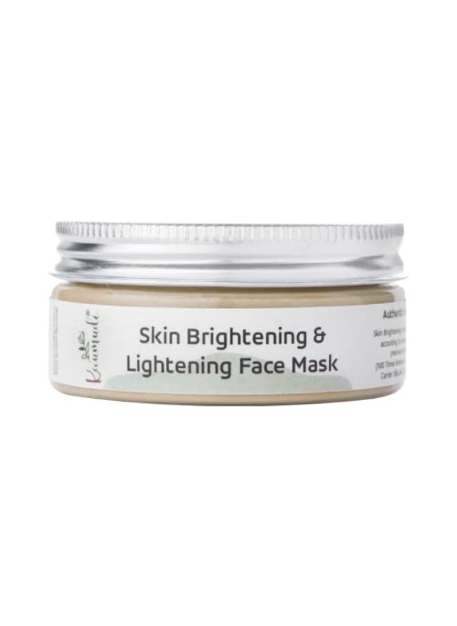 Skin Brightening & Lightening Face Mask | For Women and Men | Handmade with Natural Ingredients | All Skin Types | No Artificial Color | No Artificial Fragrance | Sulphate, Paraben & SLS free | 100 GM