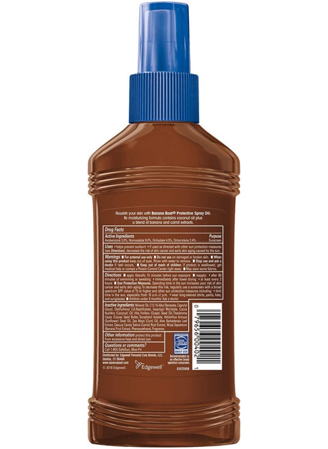 Protective Tanning Oil Carrot & Banana Extracts SPF15