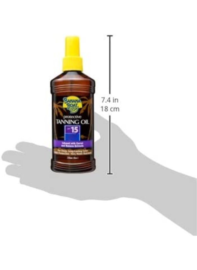 Protective Tanning Oil Carrot & Banana Extracts SPF15