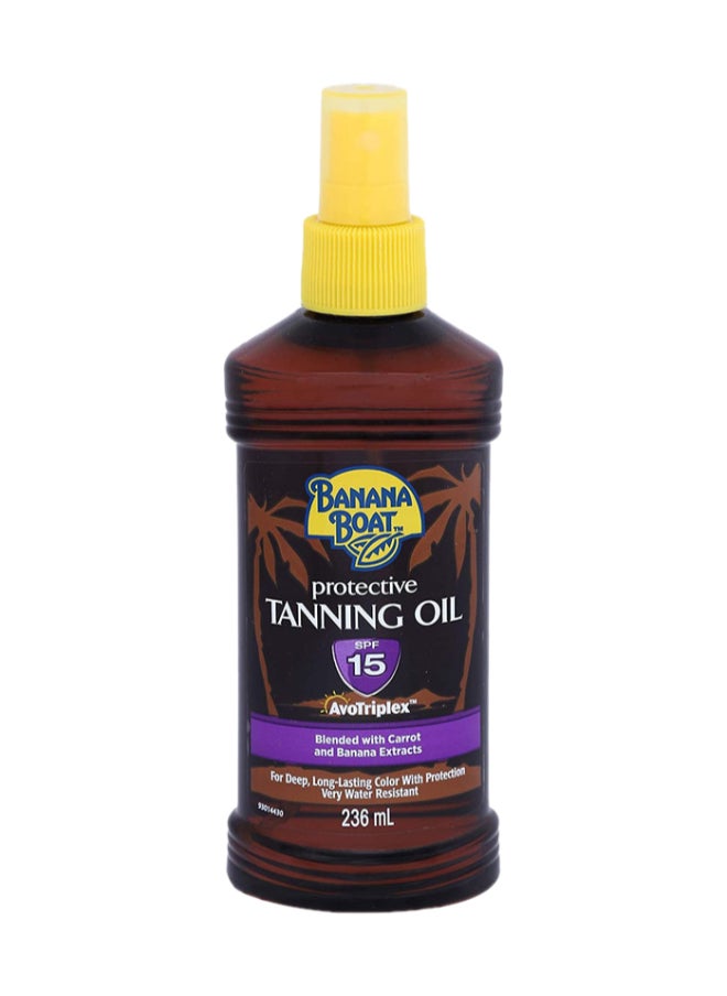 Protective Tanning Oil Carrot & Banana Extracts SPF15