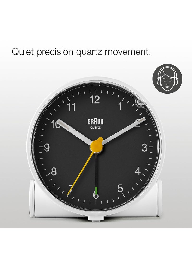 Braun Classic Analogue Alarm Clock BC01WB