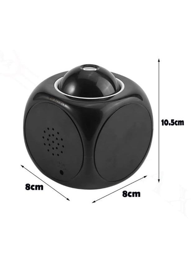 EchoElixir Digital Projection Speaking Alarm Clock with Time and Temperature Display Voice Report Black
