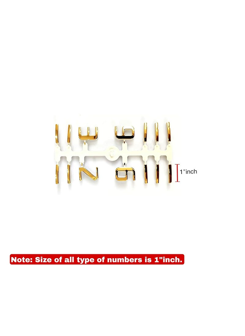 Epoxy Fusion Clock Machine with Needles and NumbersWall Clock Movement with Numbers Acrylic Numbers for Wall Clock Set of 3 Style 1