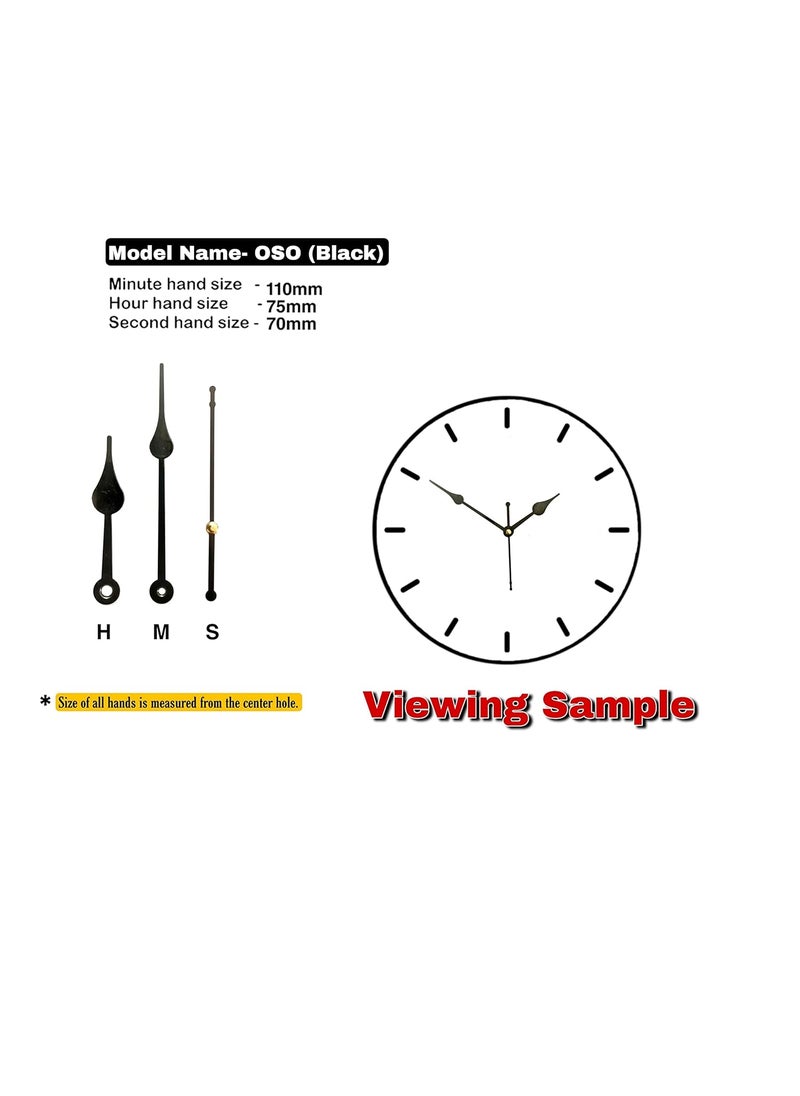 Epoxy Fusion Clock Machine with Needles and NumbersWall Clock Movement with Numbers Acrylic Numbers for Wall Clock Set of 3 Style 4