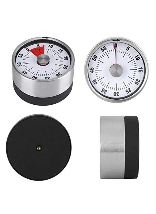 Shrux Magnetic Base Kitchen Time Reminder Clock for Kitchen Homework Housework Classroom Cooking Baking Games No Battery Required Mechanical Timer for Office Meeting Reminder 60 Minutes Timer