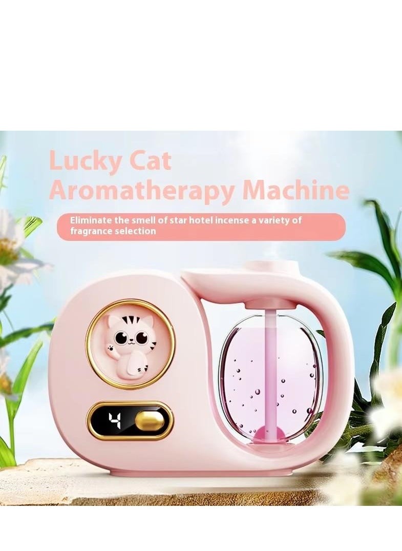Automatic Digital Aroma Diffuser – 5th Gen Nano Ultrasonic Scent Diffuser for Home, Bedroom, Bathroom, Hotel – No-Leak Design, USB Rechargeable, Silent Operation, Multiple Scent Modes – Lasts Up to 60 Days, No Oil Included (Pink)
