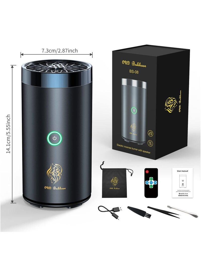 2-in-1 Electric Incense Burner with Bluetooth Arabic Diffuser - a stylish and practical product that blends traditional fragrance with modern technology.
