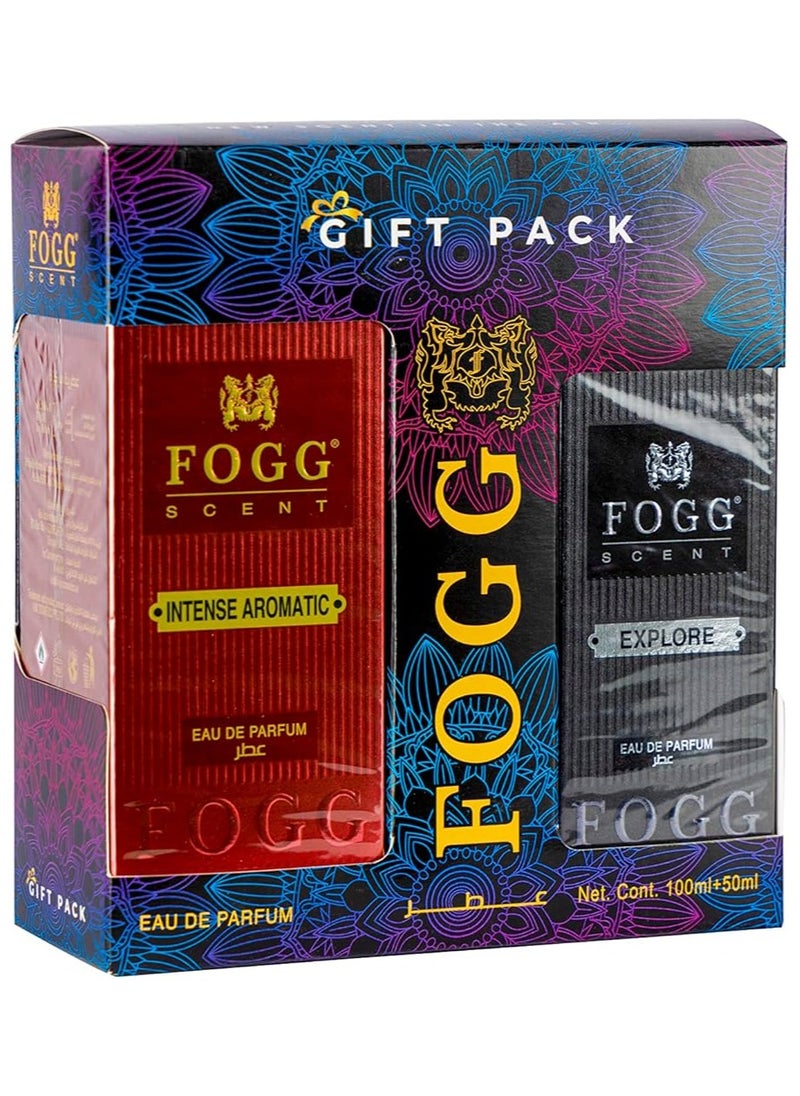 Long Lasting Intense Aromatic 100ML with Explore 50ML Eau De Parfum for Men (Gift Pack)