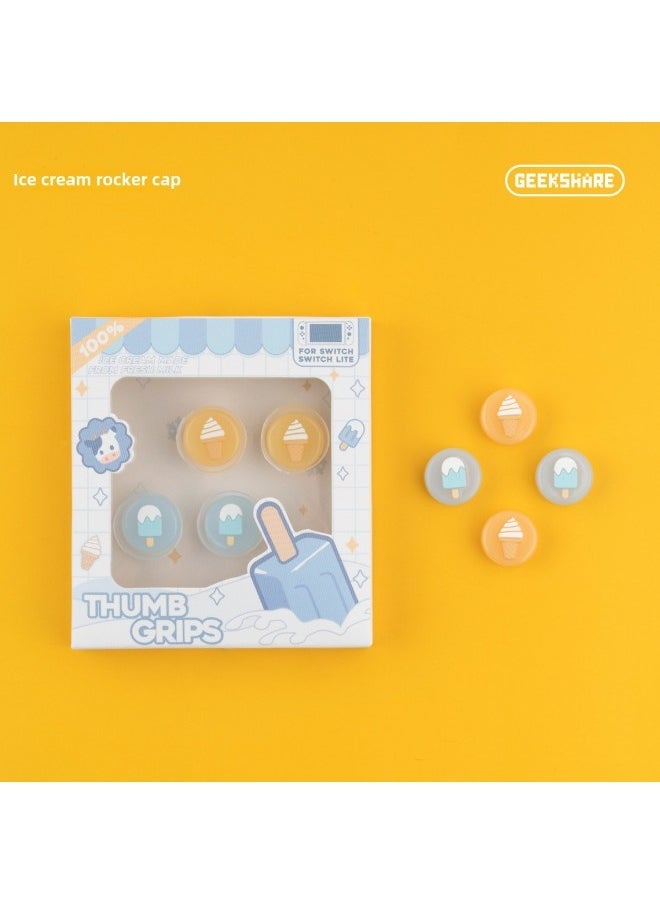 Nintendo Switch Joycon Joystick Cap Silicone Protective Cover Mint Bear Design Digital Computer Gaming Accessories-Product Color:Ice Cream