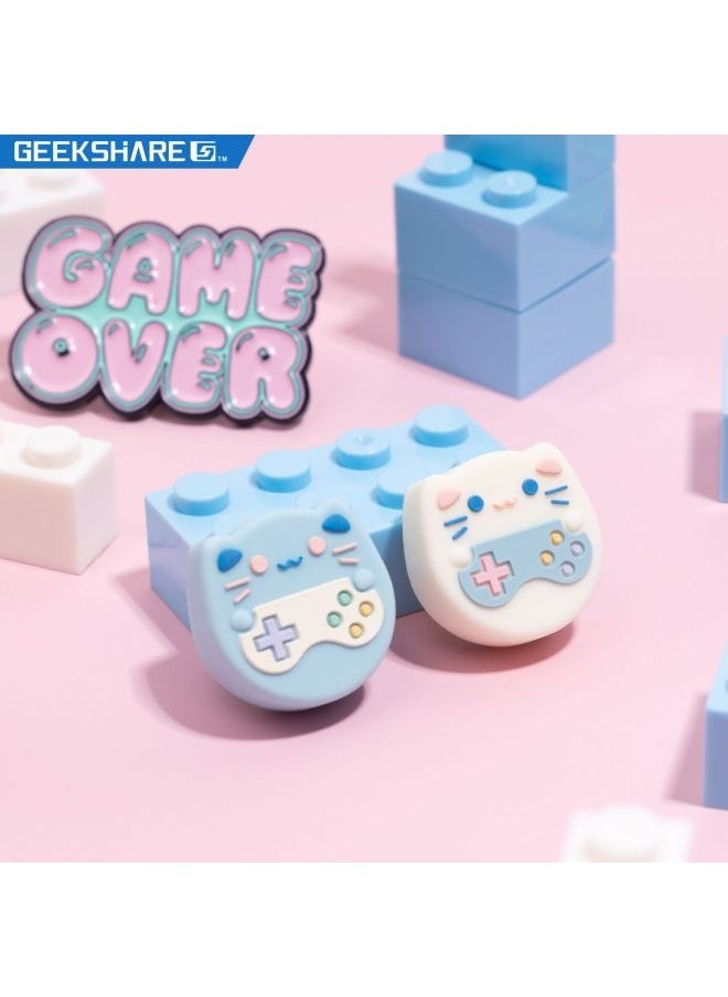 Nintendo Switch Joycon Joystick Cap Silicone Protective Cover Mint Bear Design Digital Computer Gaming Accessories-Product Color:Ice Cream