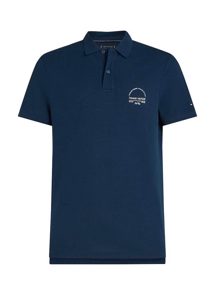 Regular Fit Graphic Short Sleeve Polo