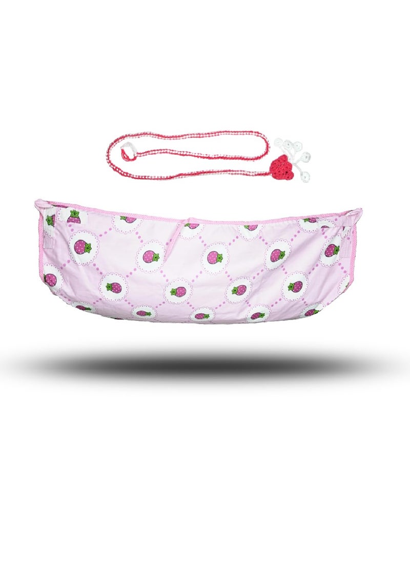 MYSACART Heavy Duty New Born Baby Cradle HammockKhoyuPalanaJhulaGhodiyuJoli with Soft Cotton Cloth Made of Mosquito Net Pack of 1