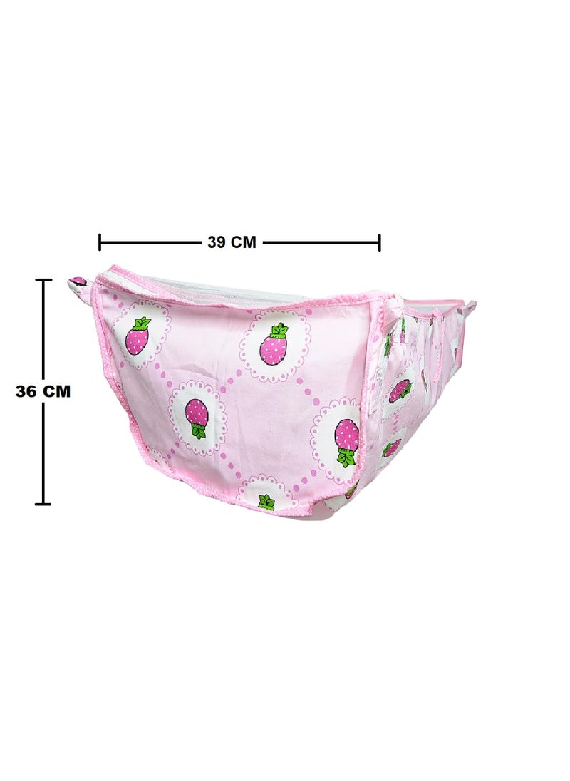 MYSACART Heavy Duty New Born Baby Cradle HammockKhoyuPalanaJhulaGhodiyuJoli with Soft Cotton Cloth Made of Mosquito Net Pack of 1