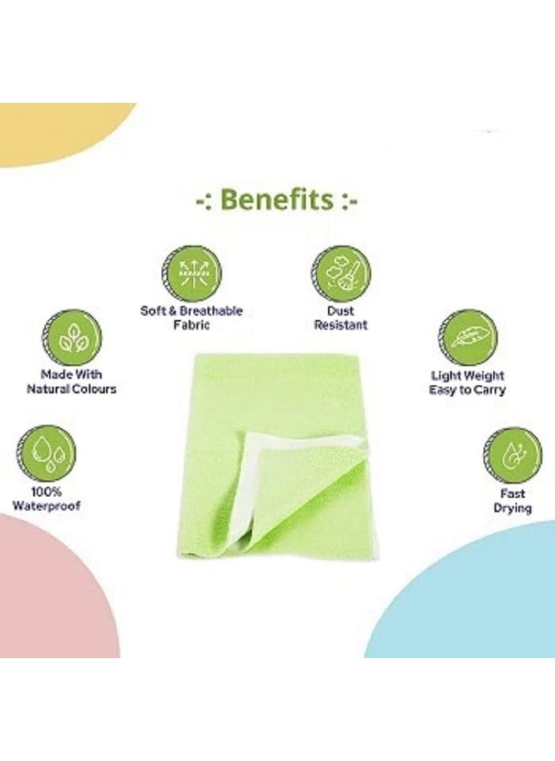 Pack of 1 Medium Size Baby Bed Protector Dry Sheet 100cm x 70 cm for Born BabyKids It protects from microbial infections and other diseases from urine and keeps healthy