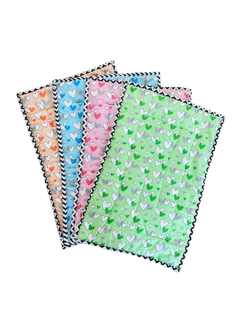 Fabrify 100 Cotton Newborn Baby Godadi Baby Bed Mattress Rilka Bedsheet 012 Months Multi Color100x70 Green