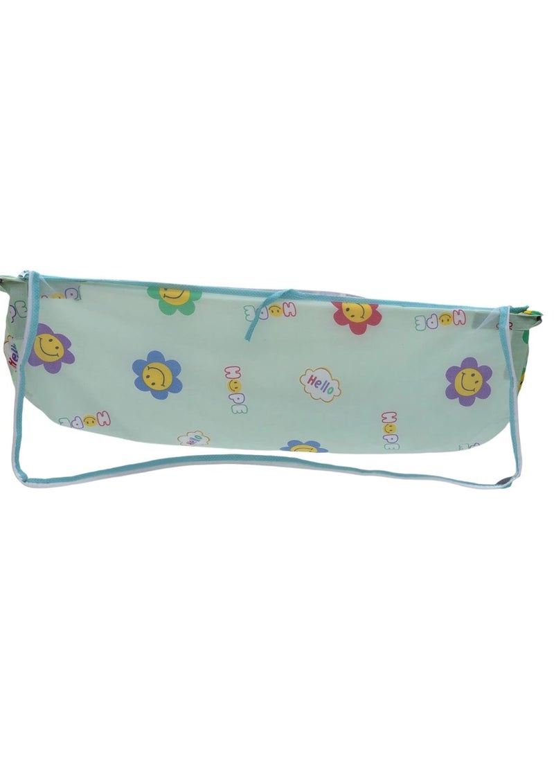 MYSACART Heavy Duty New Born Baby Cradle HammockKhoyuPalanaJhulaGhodiyuJoli with Soft Cotton Cloth Made of Mosquito Net Pack of 1