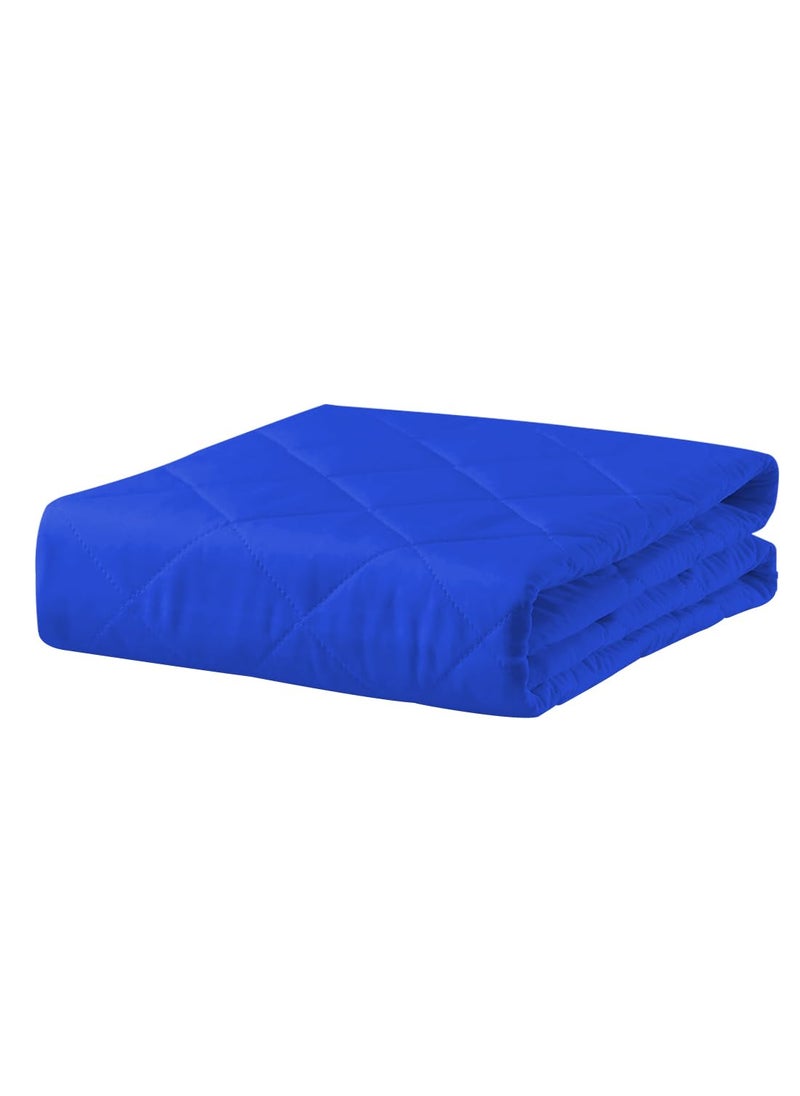 ADBENI HOME Quilted Cotton Extra Absorbent Quick Dry Sheet for Baby Baby Bed Protector Waterproof Baby Sheet Cot Sheet Crib Sheets Crib Mattress Protection Toddler XL 140x100 cm Royal Blue