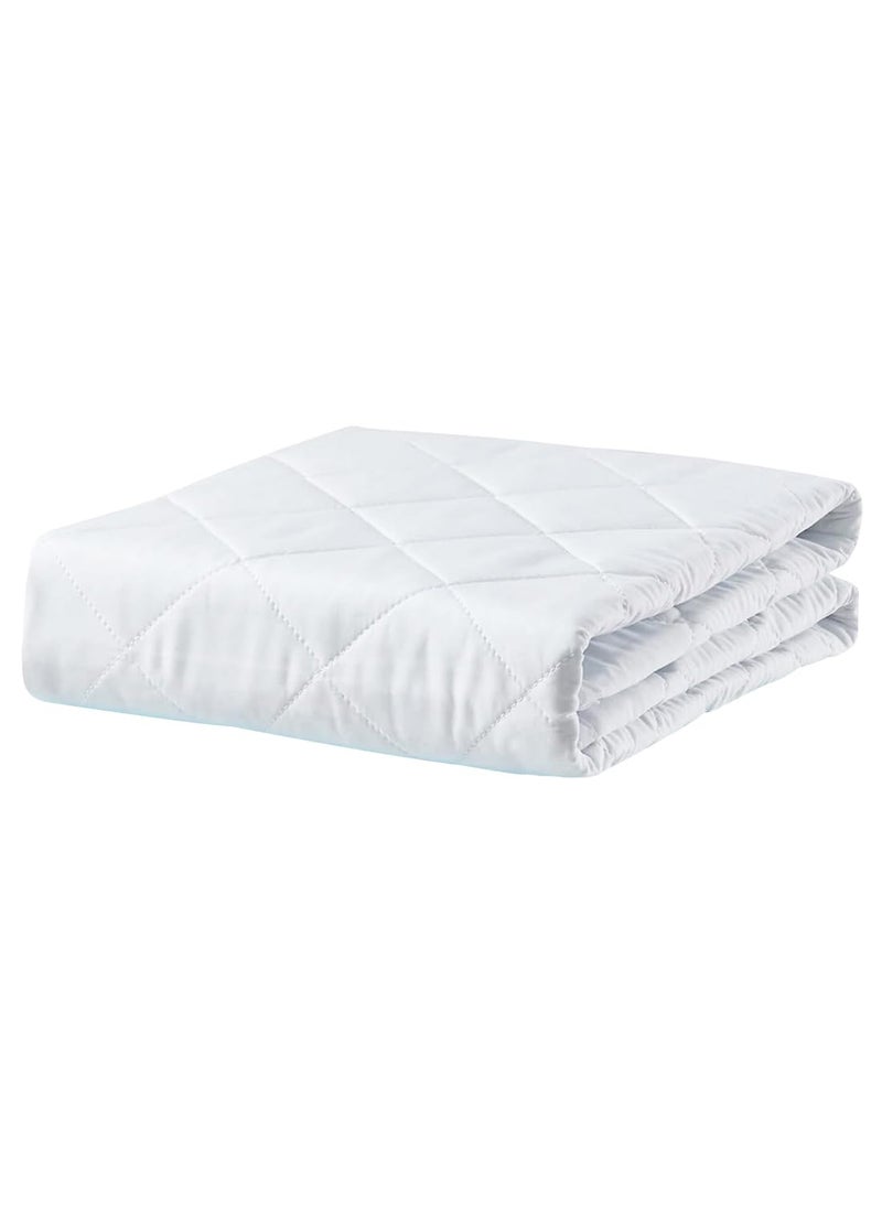 ADBENI HOME Quilted Cotton Extra Absorbent Quick Dry Sheet for Baby Baby Bed Protector Waterproof Baby Sheet Cot Sheet Crib Sheets Crib Mattress Protection King 90x138 cm White