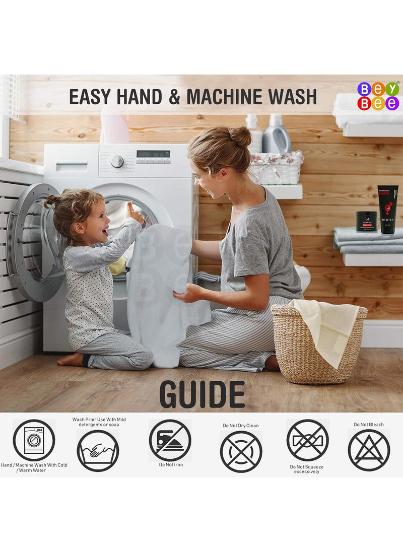 BeyBee Instadry AntiPiling Fleece Extra Absorbent Quick Dry Sheet for New Born Babies Cotton Bed Protector Mattress Reusable Waterproof Baby Cot Sheet for Toddler Infant Large Size 140x100cm Beige