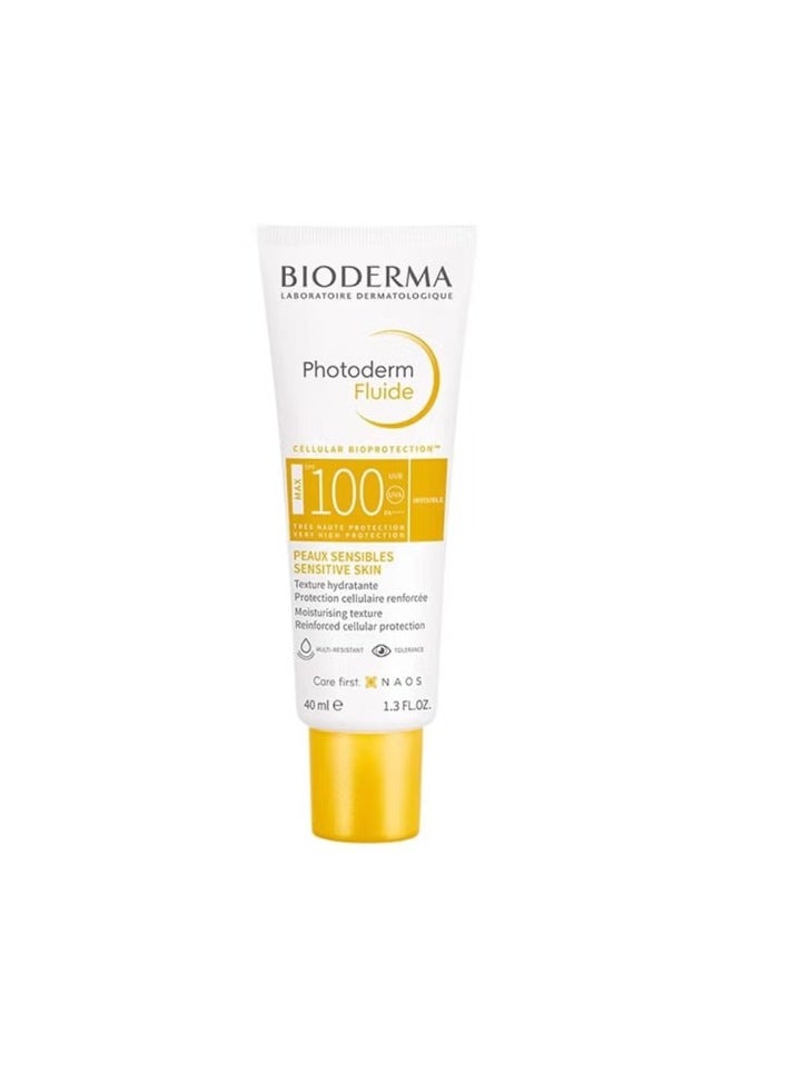 Photoderm Fluide Max Spf100 Invisible Maximum Sensory Protection For Sensitive Skin 40ml