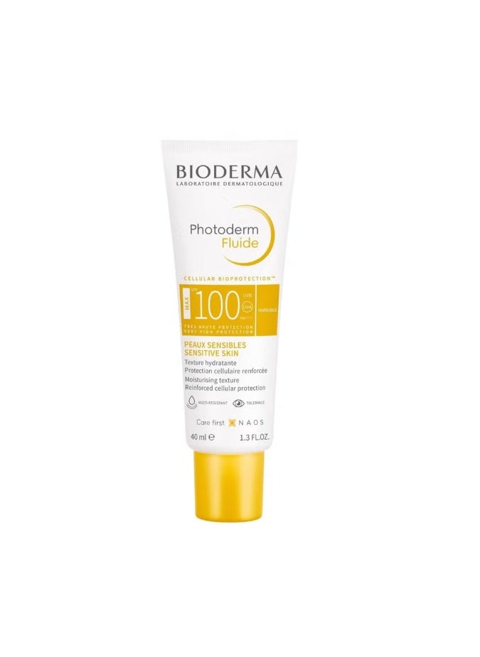 Photoderm Fluide Max Spf100 Invisible Maximum Sensory Protection For Sensitive Skin 40ml