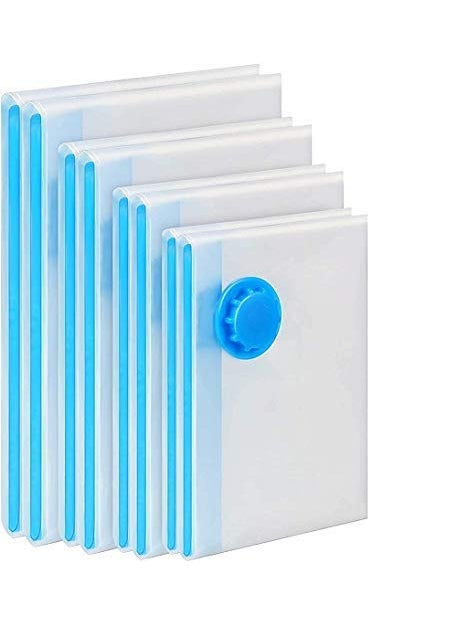 KAVID Quit Storage Vaccum Bag Without Pump and Travel Vaccum bagPlastic50 X 60 cm Clear Set of 4