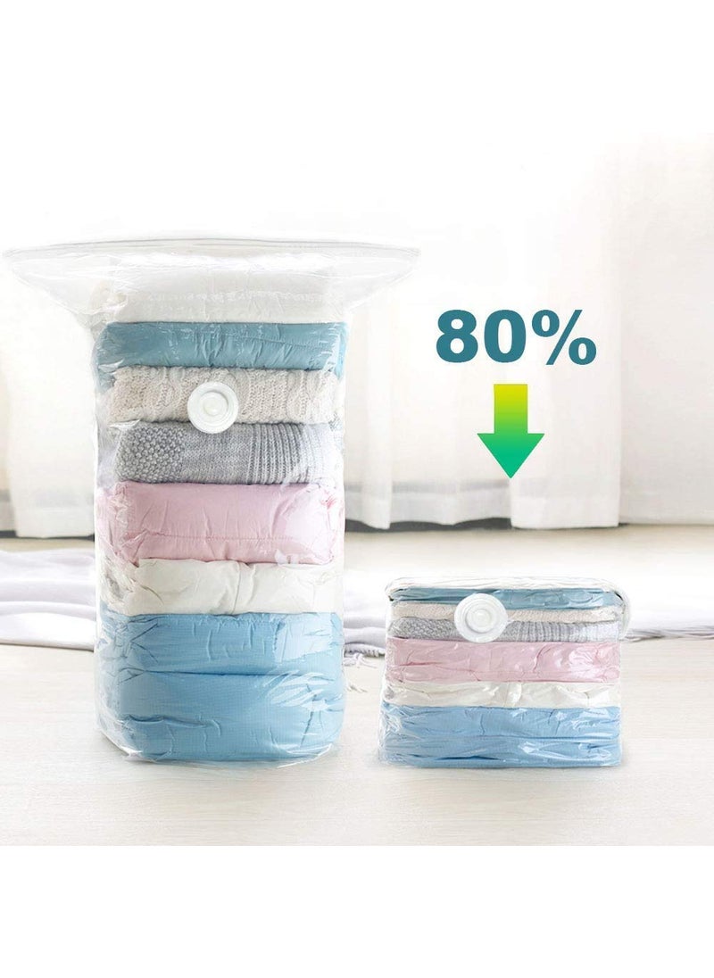 KAVID Quit Storage Vaccum Bag Without Pump and Travel Vaccum bagPlastic50 X 60 cm Clear Set of 4